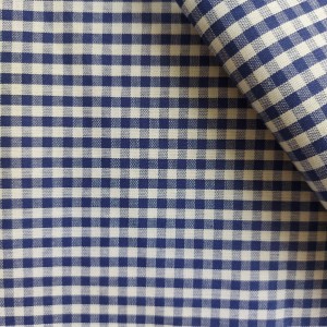Checkered Fabric - Width 180 cm - Blue